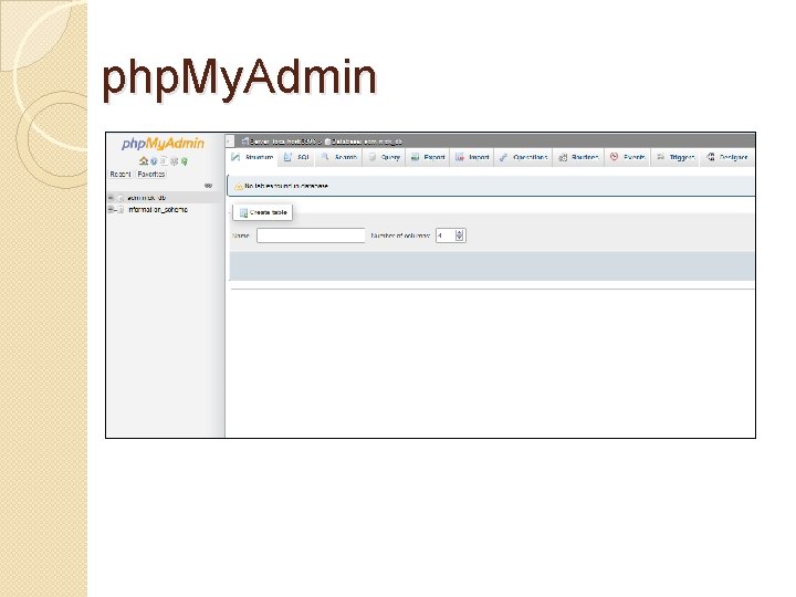 php. My. Admin 