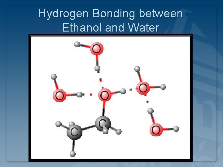 Hydrogen Bonding between Ethanol and Water Hydrogen Bonding between Ethanol and Water