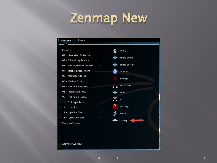 Zenmap New MIS 5211. 001 56 
