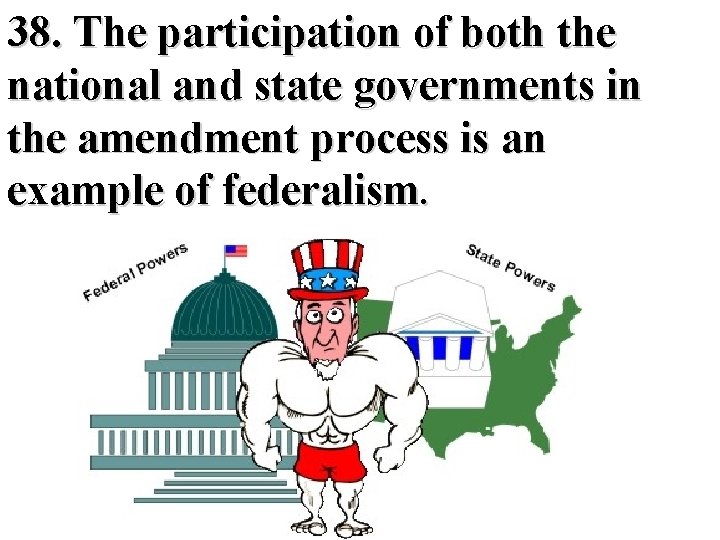 38. The participation of both the national and state governments in the amendment process