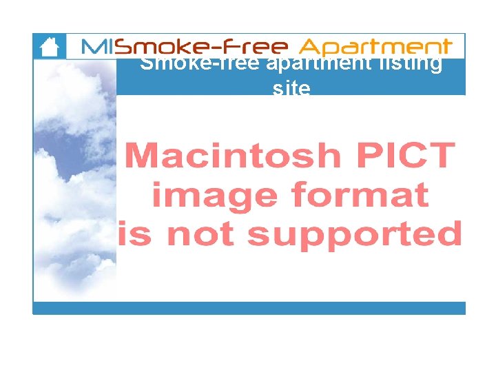 Smoke-free apartment listing site 
