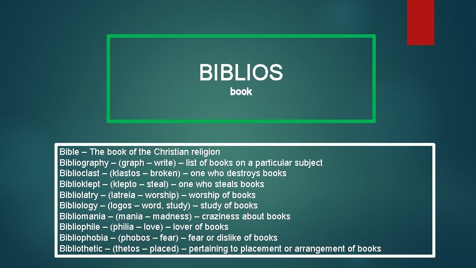 BIBLIOS book Bible – The book of the Christian religion Bibliography – (graph –