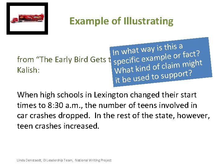  Example of Illustrating a s i h t s i y a In