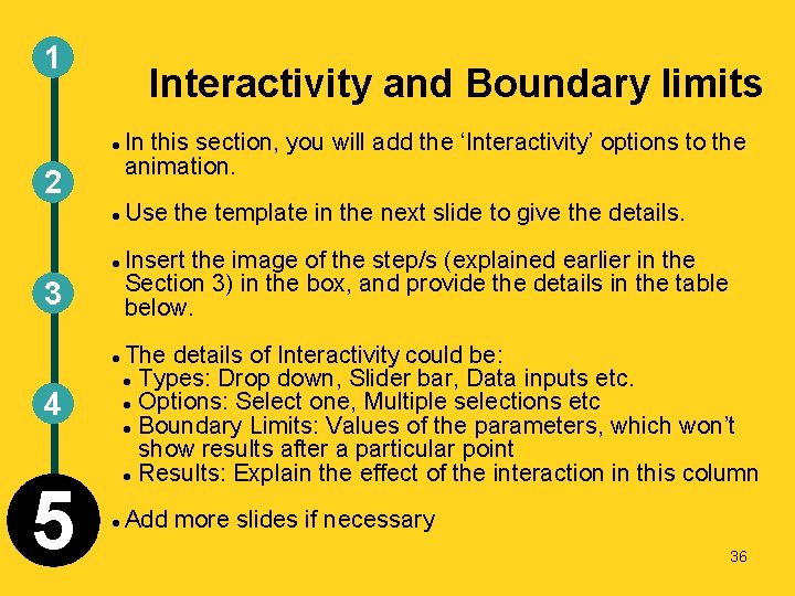 1 Interactivity and Boundary limits 2 3 4 5 In this section, you will