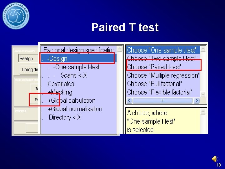 Paired T test 18 