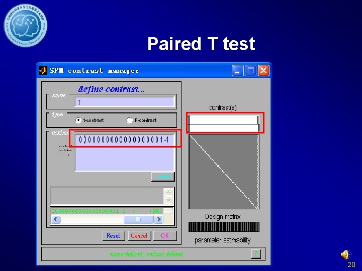 Paired T test 20 