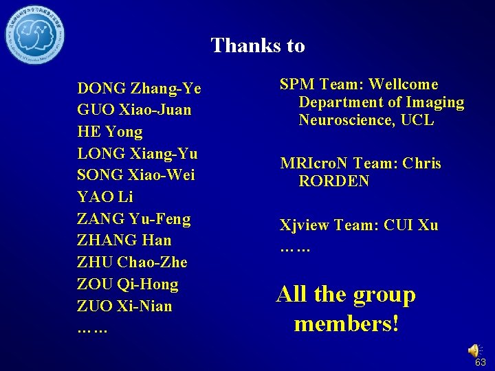 Thanks to DONG Zhang-Ye GUO Xiao-Juan HE Yong LONG Xiang-Yu SONG Xiao-Wei YAO Li