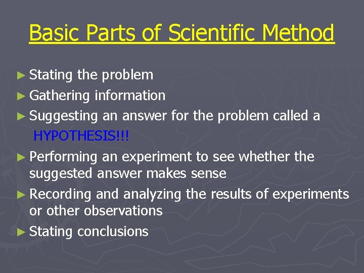 Scientific Method Basic Steps The Rattlesnake Experiment 9242020