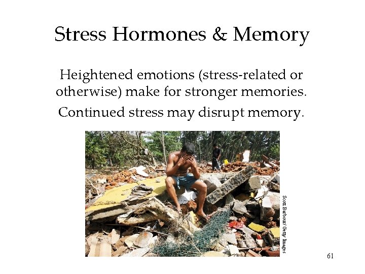 Stress Hormones & Memory Heightened emotions (stress-related or otherwise) make for stronger memories. Continued Stress Hormones & Memory Heightened emotions (stress-related or otherwise) make for stronger memories. Continued