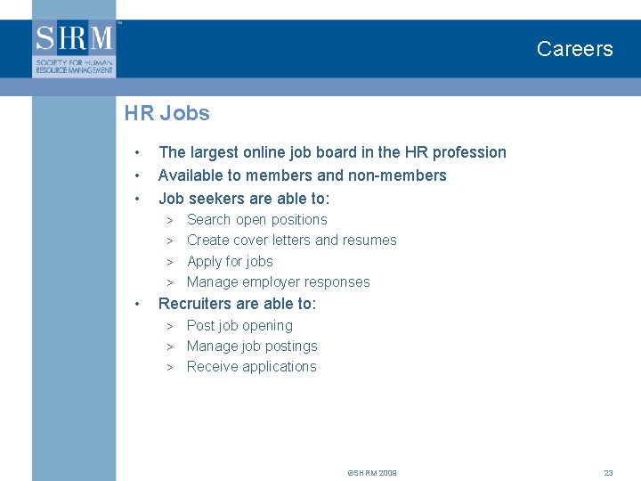 Careers HR Jobs • • • The largest online job board in the HR