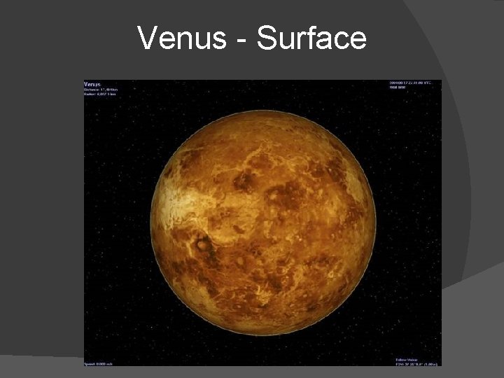 Venus - Surface Venus - Surface