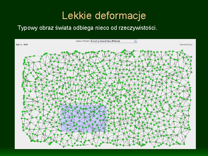 Lekkie deformacje Typowy obraz świata odbiega nieco od rzeczywistości. 