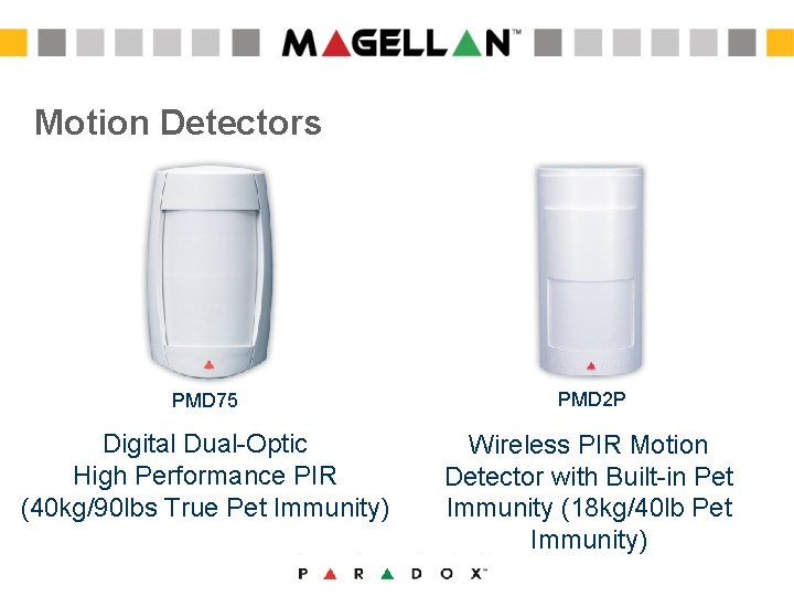 Motion Detectors PMD 75 PMD 2 P Digital Dual-Optic High Performance PIR (40 kg/90 Motion Detectors PMD 75 PMD 2 P Digital Dual-Optic High Performance PIR (40 kg/90