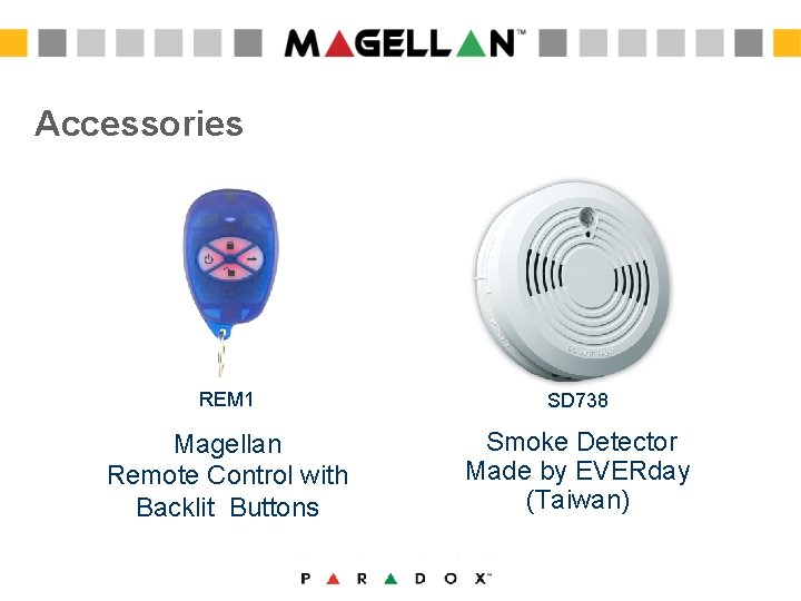 Accessories REM 1 SD 738 Magellan Remote Control with Backlit Buttons Smoke Detector Made Accessories REM 1 SD 738 Magellan Remote Control with Backlit Buttons Smoke Detector Made