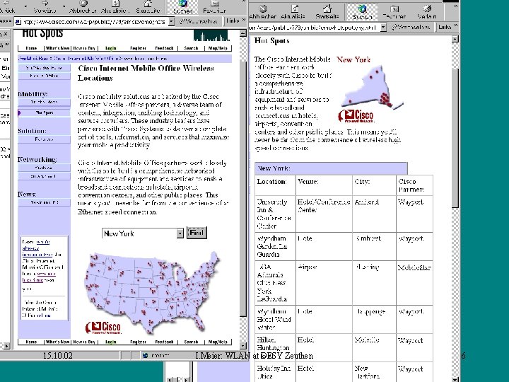 15. 10. 02 I. Meier: WLAN at DESY Zeuthen 6 