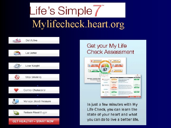 Mylifecheck. heart. org 