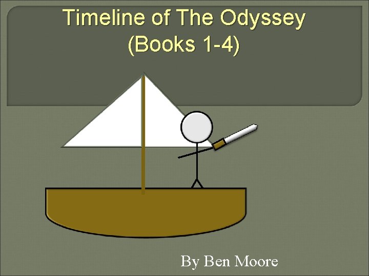 Timeline of The Odyssey (Books 1 -4) By Ben Moore 