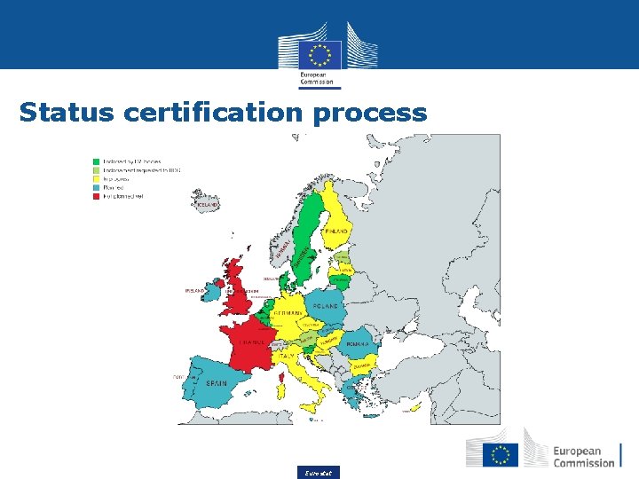 Status certification process Eurostat 
