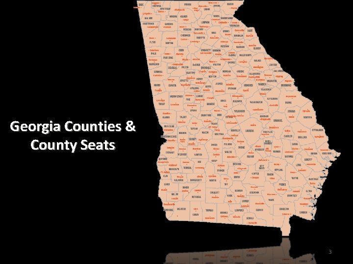 Georgia Counties & County Seats 3 