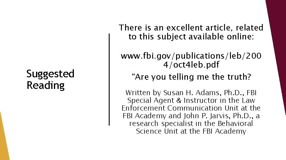 There is an excellent article, related to this subject available online: Suggested Reading www. There is an excellent article, related to this subject available online: Suggested Reading www.