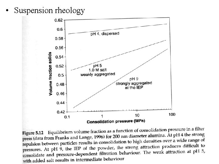  • Suspension rheology 