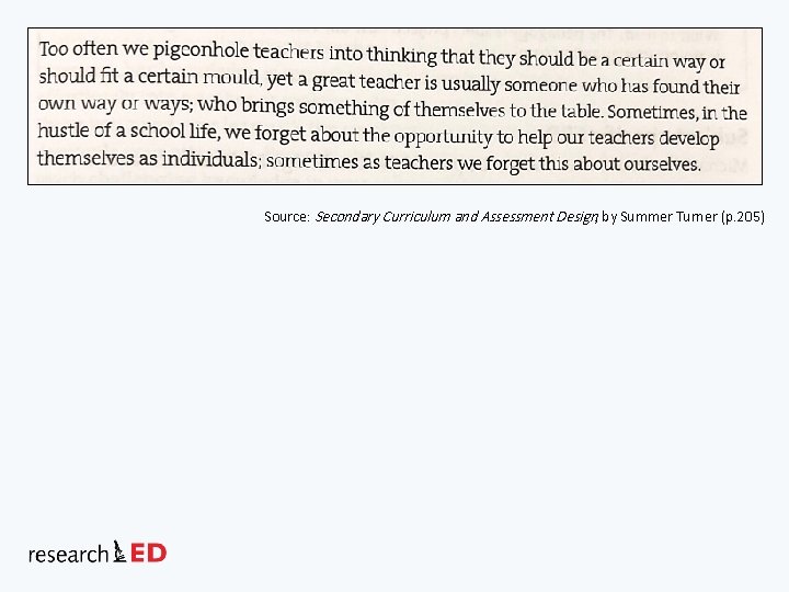 Source: Secondary Curriculum and Assessment Design, by Summer Turner (p. 205) 