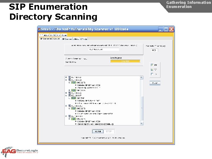 SIP Enumeration Directory Scanning Gathering Information Enumeration 