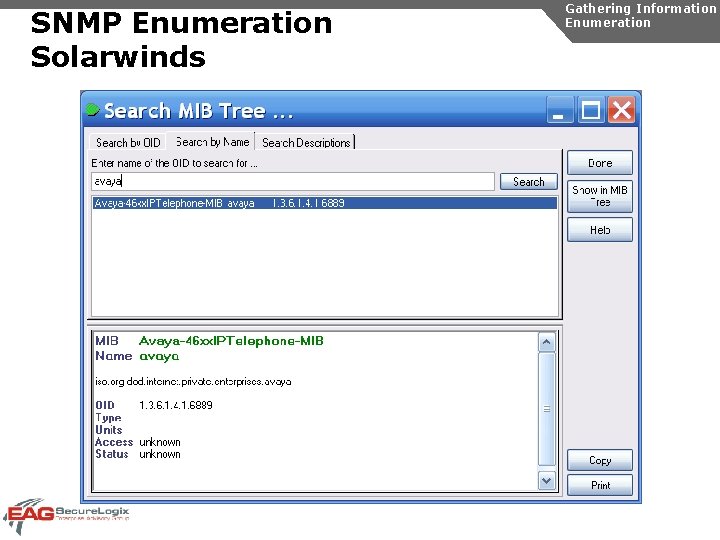SNMP Enumeration Solarwinds Gathering Information Enumeration 