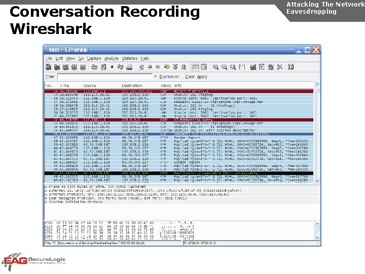 Conversation Recording Wireshark Attacking The Network Eavesdropping 