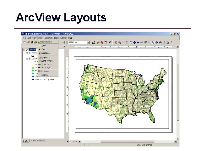 Arc. View Layouts GIS 17 