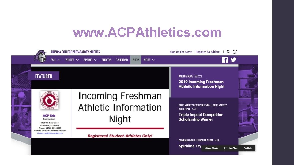 www. ACPAthletics. com 