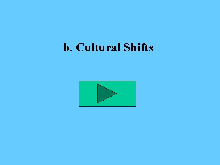 b. Cultural Shifts 