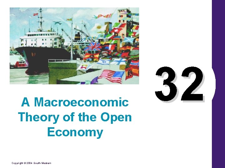 A Macroeconomic Theory of the Open Economy Copyright © 2004 South-Western 32 