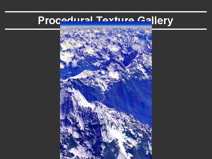 Procedural Texture Gallery 