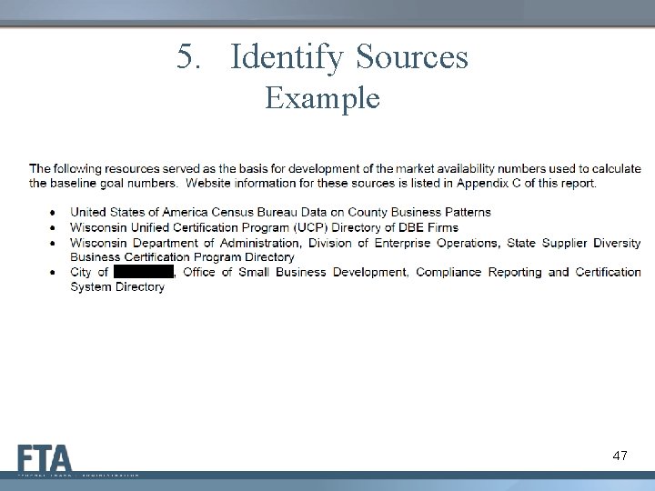 5. Identify Sources Example 47 