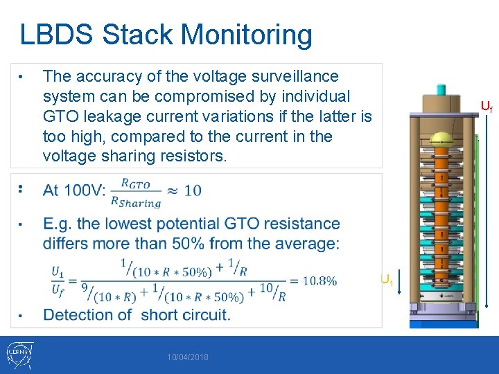 LBDS Stack Monitoring • • The accuracy of the voltage surveillance system can be