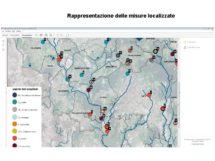 Rappresentazione delle misure localizzate 