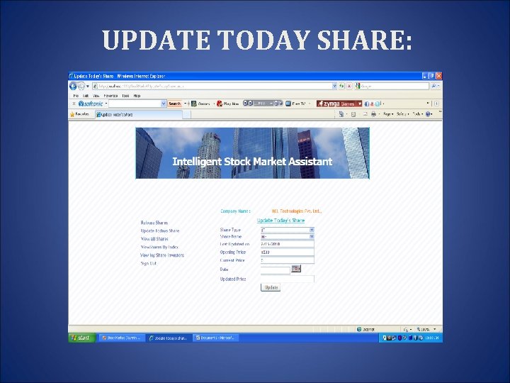 UPDATE TODAY SHARE: 