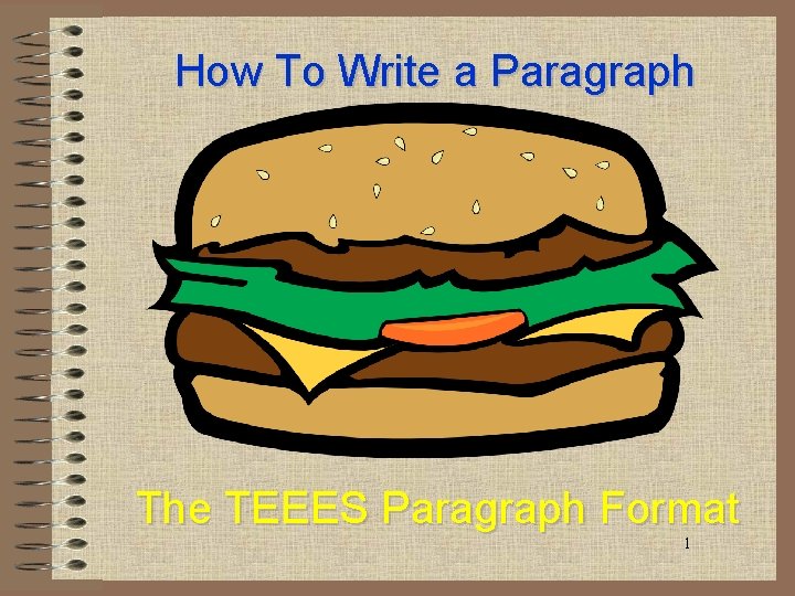 How To Write a Paragraph The TEEES Paragraph Format 1 