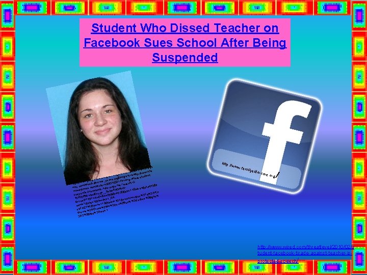 Student Who Dissed Teacher on Facebook Sues School After Being Suspended eyti emon e