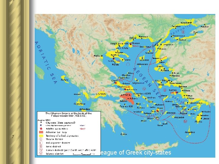 7 The Delian league of Greek city-states 