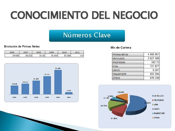 CONOCIMIENTO DEL NEGOCIO Números Clave 