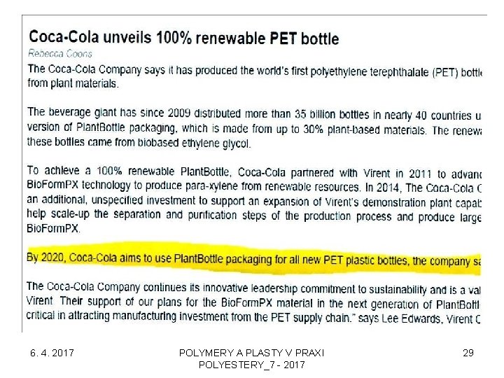 6. 4. 2017 POLYMERY A PLASTY V PRAXI POLYESTERY_7 - 2017 29 
