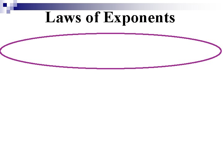 Laws of Exponents 