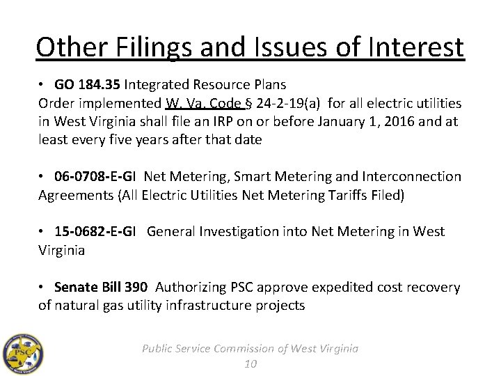 Public Engagement With The Public Service Commission Of