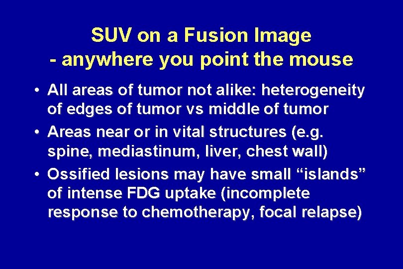SUV on a Fusion Image - anywhere you point the mouse • All areas SUV on a Fusion Image - anywhere you point the mouse • All areas