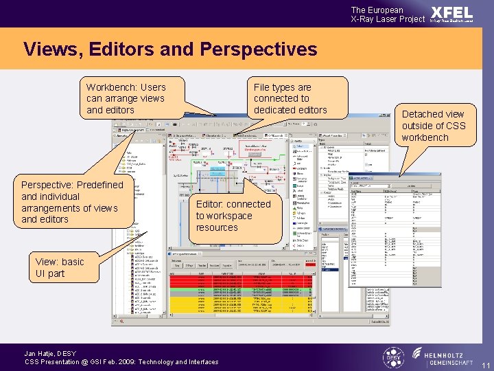 The European X-Ray Laser Project XFEL X-Ray Free-Electron Laser Views, Editors and Perspectives Workbench: