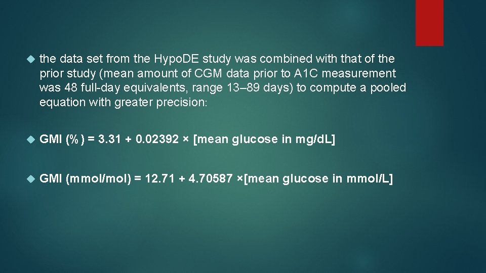  the data set from the Hypo. DE study was combined with that of