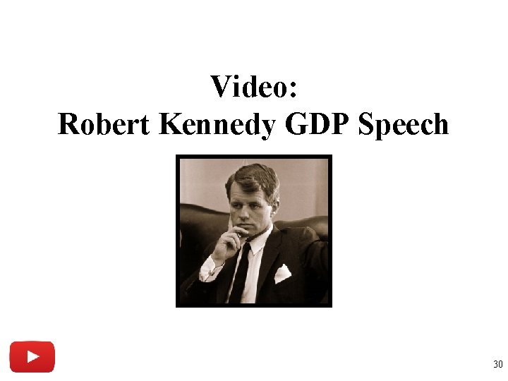 Video: Robert Kennedy GDP Speech 30 
