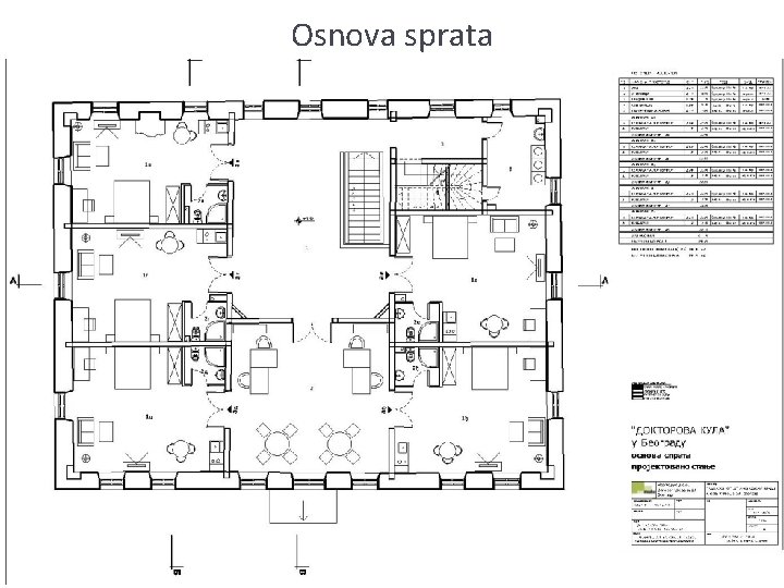 Osnova sprata Osnova sprata